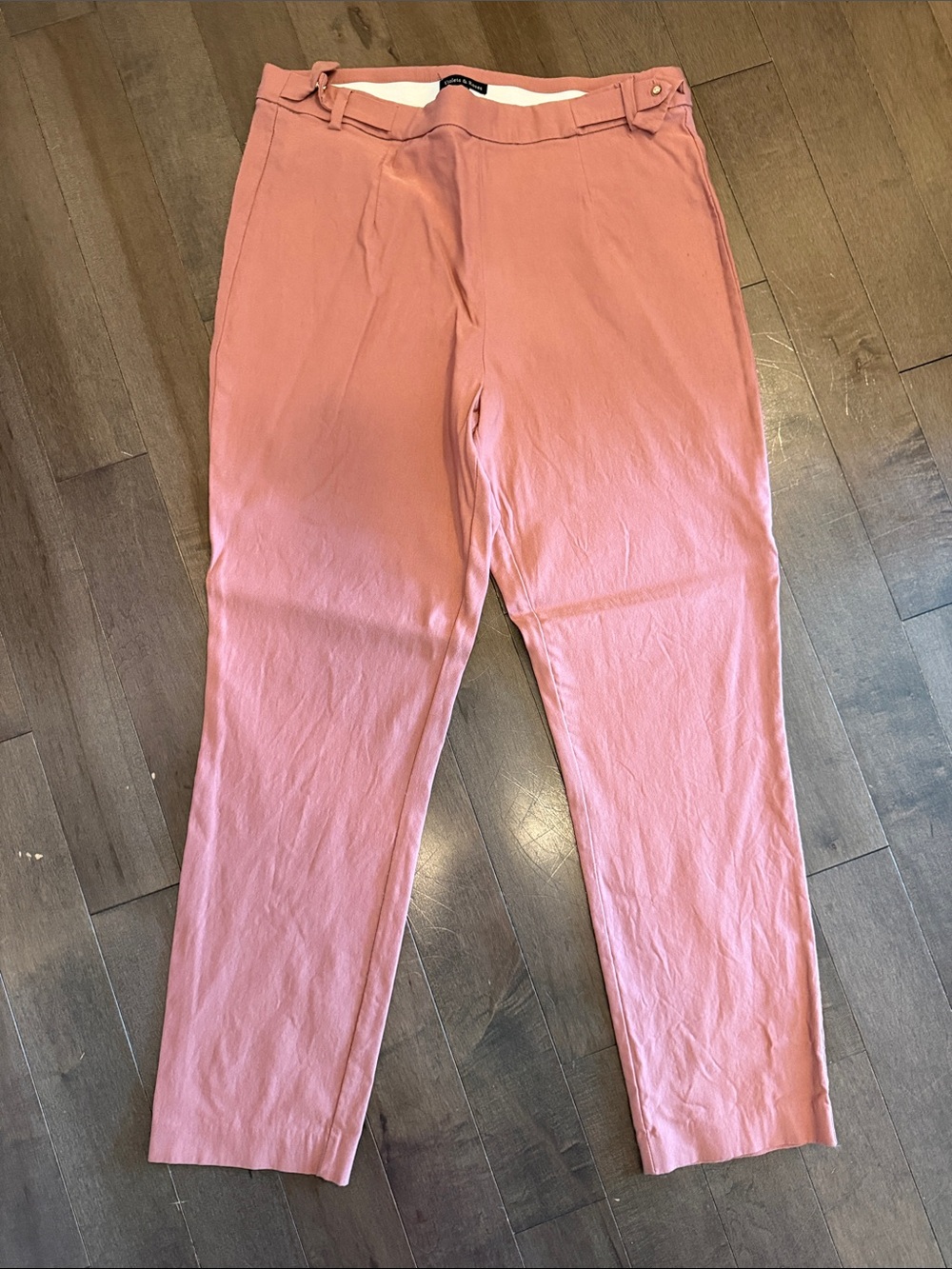 Violets & Roses Dusty Rose Straight-Leg Trousers from Stitchfix